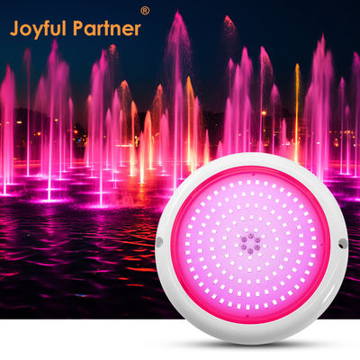 Led piscina luce RGB AC12v Resina riempito piatto RGB ABS corpo caldo superficie bianca montato fabbrica su misura