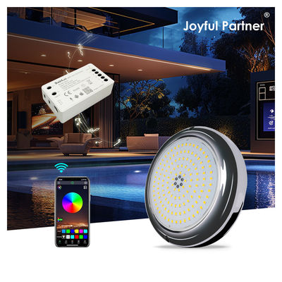 Lampade per piscina Resina riempita Forma piatta RGB Superficie montata SMD LED 152mm Dia