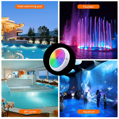 Luce piscina IP68 Riempito di resina epossidica Luci per acquari RGB AC12V ABS Superficie montata