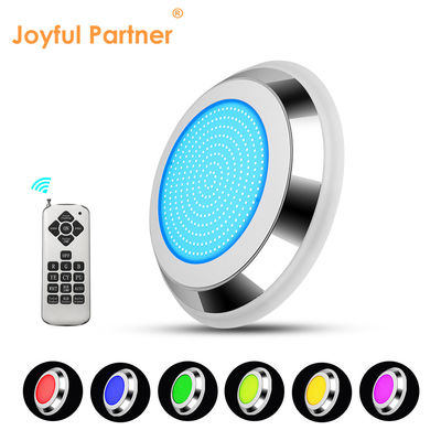 Luce di piscina subacquea AC12V in acciaio inossidabile a cambiamento di colore montata a parete RGB ø280*35mm