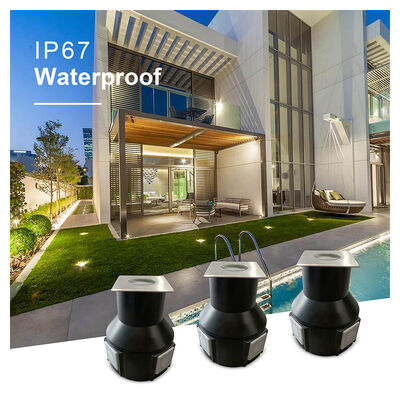 Inground Led Light Beam Angle 8 Degree DC24V 3W 3000K 50*50MM With IP67 Aluminum Body