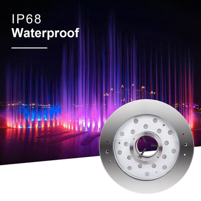 Luce per fontana a LED DMX512 Controllabile Acciaio Inox 24V RGBW Cambia Colore per Paesaggio Subacqueo
