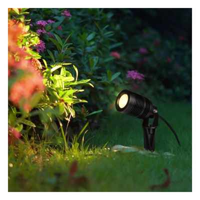 COB Illuminazione paesaggistica regolabile 10W 24V o 100~240VAC RGBW Corpo in alluminio 4in1 per corridoio del cortile