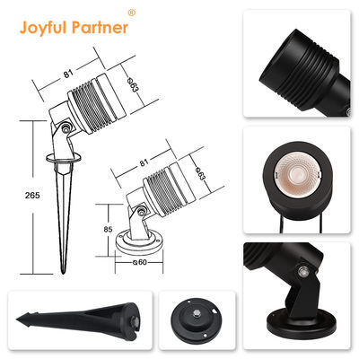 Lampada a angolo regolabile per giardino verso l'alto e verso il basso 6W 10W Quadratura