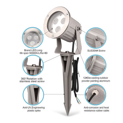 RGB Paesaggio colorato Albero all'aperto luci a punta impermeabile 9W giardino LED luce di inondazione