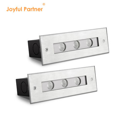 Luce sotterranea impermeabile sepolta DC24V 3X1W LED monocolore CREE/OSRAM LED