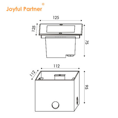 12V di corrente continua a livello del pavimento LED di luce esterna sotterranea IP67 sepolto 3W 4W 8W