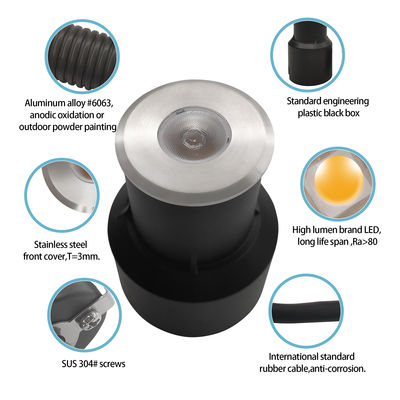 Mini lampada da passeggio monocolore impermeabile IP67
