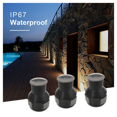IP67 Illuminazione esterna a pavimento a bassa tensione a terra leggera a vetro ghiacciato