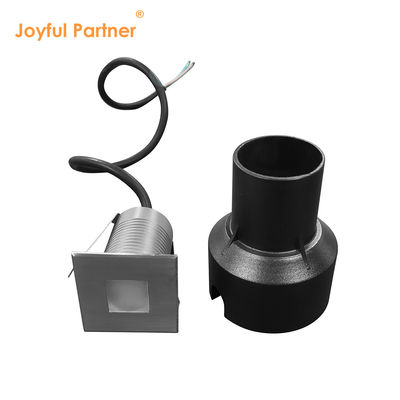 IP67 Illuminazione a LED a terra 1W 2W 3W Quadrato intagliato Tipo SS Copertura vetro ghiacciato senza lenti