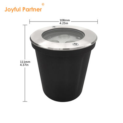 24VDC all'aperto luce a terra impermeabile 6W 12W DIA160MM corpo in acciaio inossidabile per il progetto