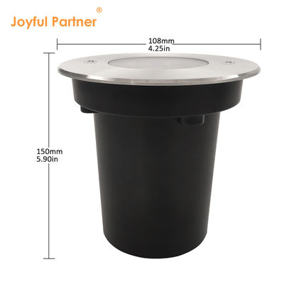 Luce da percorso laterale interrata IP67 3W 6W 9W Coperchio 316SS DC24V Scatola posteriore in plastica per illuminare il tuo giardino