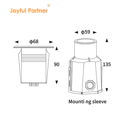 Piscina luci subacquee mini intagliato 1W 2W LED IP68 3000K colore singolo 12V/24V tensione continua