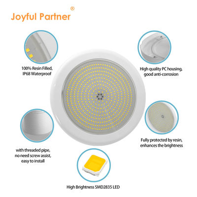 42W 12VAC Lampade a LED per piscine sommergibili IP68 Lampade a LED per piscine RGB montate a muro