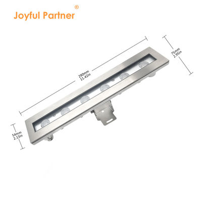 Faretto subacqueo a LED IP68 6W 12W RGB3 in 1, lunghezza 290MM con supporto di montaggio
