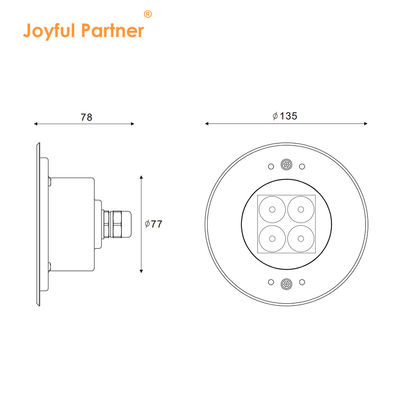 Lampada subacquea per piscine a LED 316 in acciaio inossidabile 2700K - 6500K CEM approvata