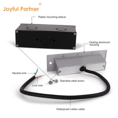 Rectangle 220V 5W LED Wall Pack Lampade IP65 3000K Alluminio per passerelle esterne