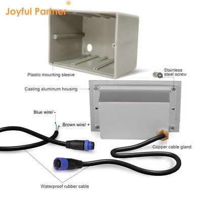 Quadratura IP65 luce a LED a parete 12V 24V luce a parete a LED bianca calda