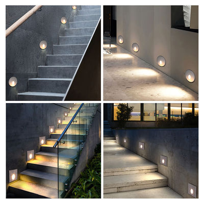 Smart LED Lampada da Parete IP65 Corpo in alluminio Quadrato Forma DC 24v 1w 2w 3w LED Lampada da Scala Per Corridoio