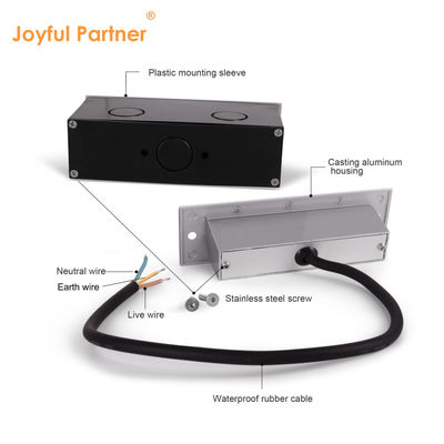 IP65 3W 5W LED Recessed Wall Light Step Linear Lighting per angolo di scala