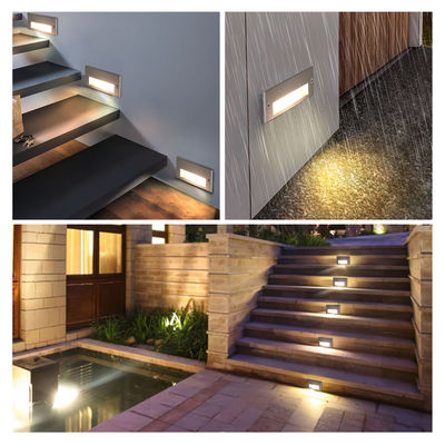 IP65 3W 5W LED Recessed Wall Light Step Linear Lighting per angolo di scala