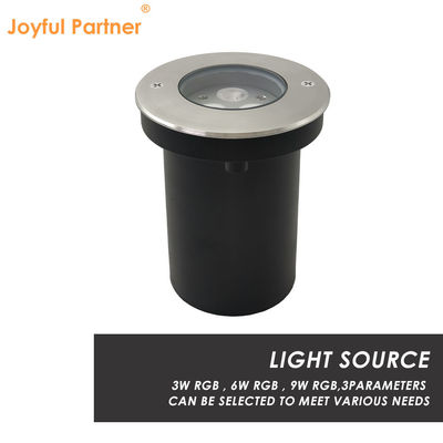 3W 6W 9W Giardino LED Luce sotterranea RGB Cambiamento colore luci in ritiro