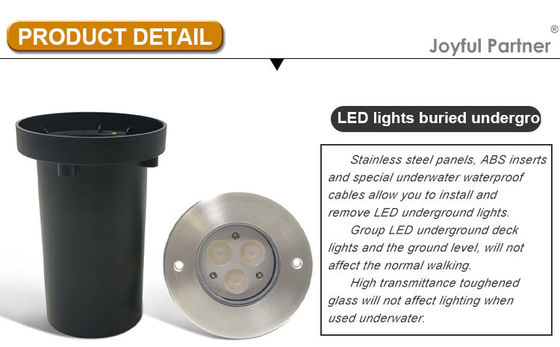 3W 6W 9W Giardino LED Luce sotterranea RGB Cambiamento colore luci in ritiro