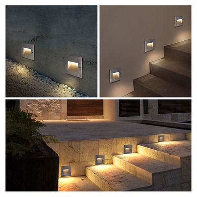 Quadratura di alluminio a LED per pareti incassate IP65 Scala laterale a LED