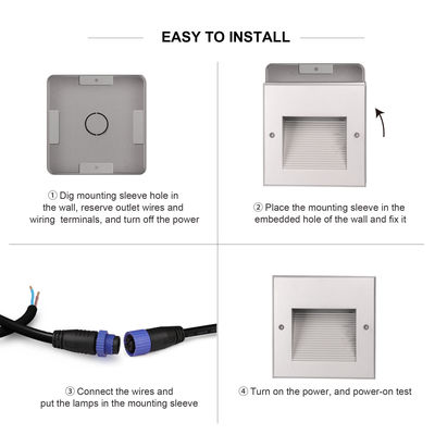 6W COB Lampade a parete a scalinata IP65 per corridoio