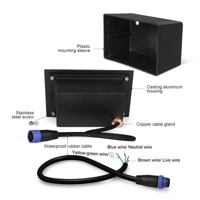 SMD 6W LED Recessed Wall Light IP65 Lampada a pavimento sepolta Lampade a LED per esterni