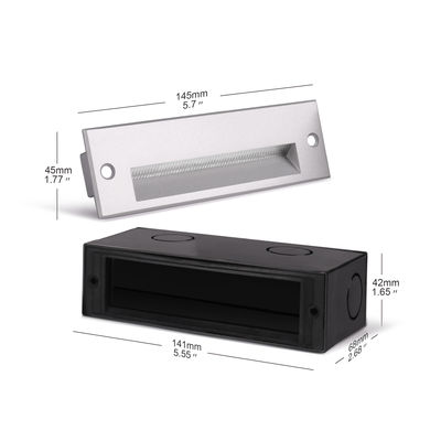 Rectangle sepolto LED Wall Pack luci 220VAC 5W caldo bianco LED luci di passaggio