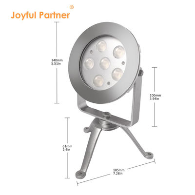 Acciaio inossidabile 316 LED sotto l'acqua spot light treppiede RGB spot light CE RoHS certificato