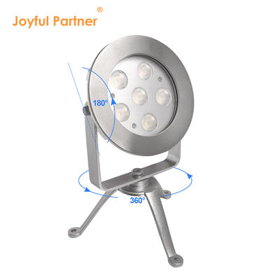 RGBW LED Underwater Spot Light 24V DC in acciaio inossidabile 316 DMX512 Controller