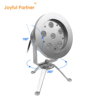 Lampada a fontana LED 6*2W RGB DMX Corpo in acciaio inossidabile 316 DC12V/24V IP68 per piscine