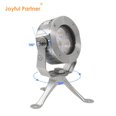 Controllo DC24V di alta qualità 304 in acciaio inossidabile DMX512 RGBW IP68 12w LED luce subacquea