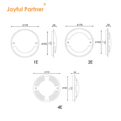 Lampade a LED all'aperto IP67 Diametro 70mm 3W Lampada montata in superficie Lampade a LED intagliate con due anni di garanzia
