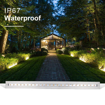 Luce a barra lineare IP68 In acciaio inossidabile DMX512 RGB+3000k Luce subacquea