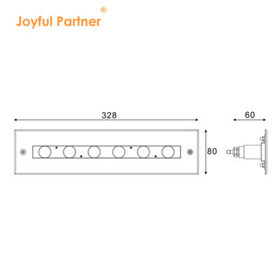 Acciaio inossidabile 316L Luce lineare subacquea