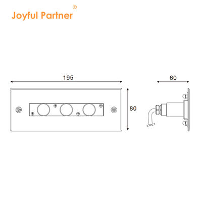 Acciaio inossidabile leggero lineare subacqueo 316L 2 anni di garanzia