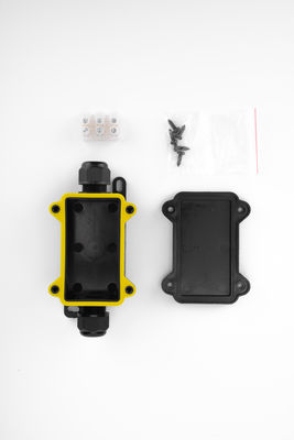 Connettore rapido IP68 nero 24A 450VAC Casella di giunzione impermeabile 2 pin