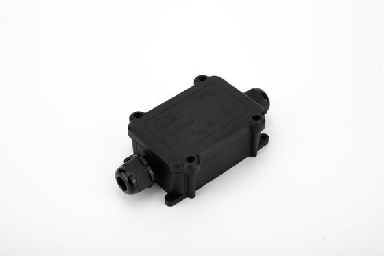 Connettore rapido IP68 nero 24A 450VAC Casella di giunzione impermeabile 2 pin