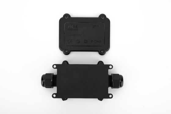 Connettore rapido IP68 nero 24A 450VAC Casella di giunzione impermeabile 2 pin