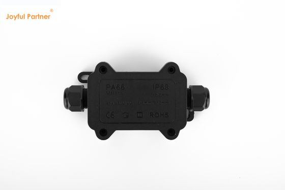 Connettore rapido IP68 nero 24A 450VAC Casella di giunzione impermeabile 2 pin