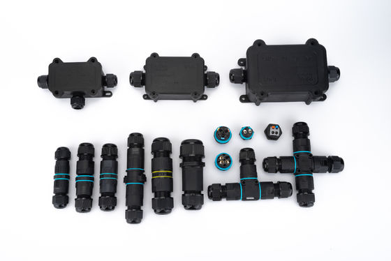 Casella di connessione del cavo impermeabile H Tipo 3 Via di plastica di colore nero terminale rapido