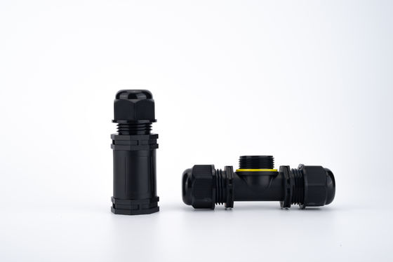 IP68 connettore impermeabile di tipo T 3 canali 3 poli connettore di cavo esterno