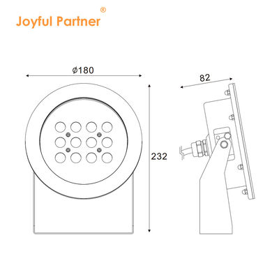 Faretto subacqueo a LED IP68 Colorato RGBW 12V 24V Bassa Tensione per Giochi d'Acqua