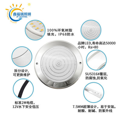 6w 10w 18w 25w Luce lineare sottomarina Acciaio inossidabile