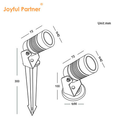 Faretto da incasso a LED COB DC12V/DC24V CREE COB LED 3W DIA42MM con base in alluminio