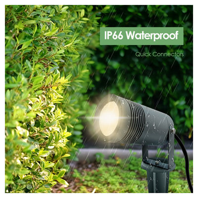 IP65 Luce di paesaggio a LED 10W 2700k 3000k Lampada architettonica Fecade Illuminazione da giardino con base o punta