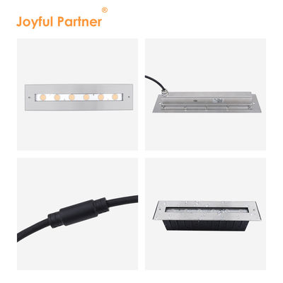 Nuovo rettangolo luminoso fascio asimmetrico IP68 SS316L luce subacquea LED luce sommergibile